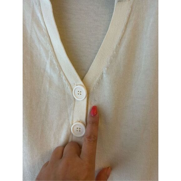 Vintage Tommy Hilfiger Split neck sweater L pockets Y2K - Picture 7 of 7